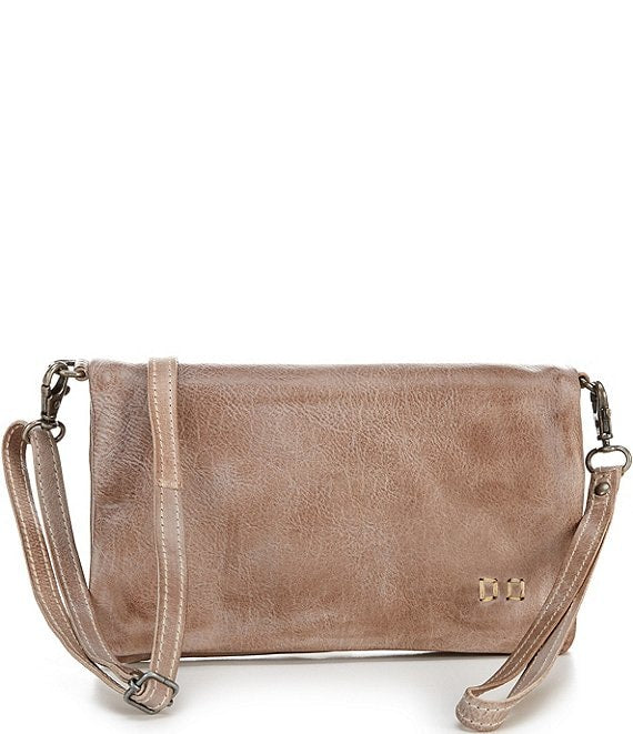 Cadence Crossbody Clutch - Light Grey Rustic