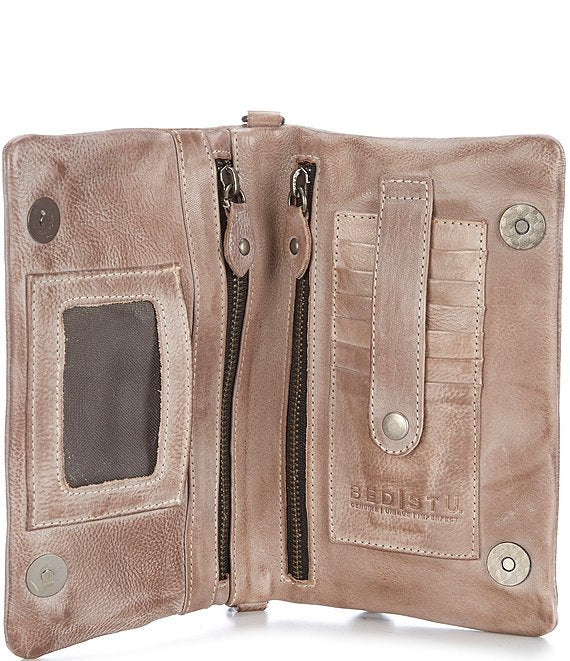 Cadence Crossbody Clutch - Light Grey Rustic