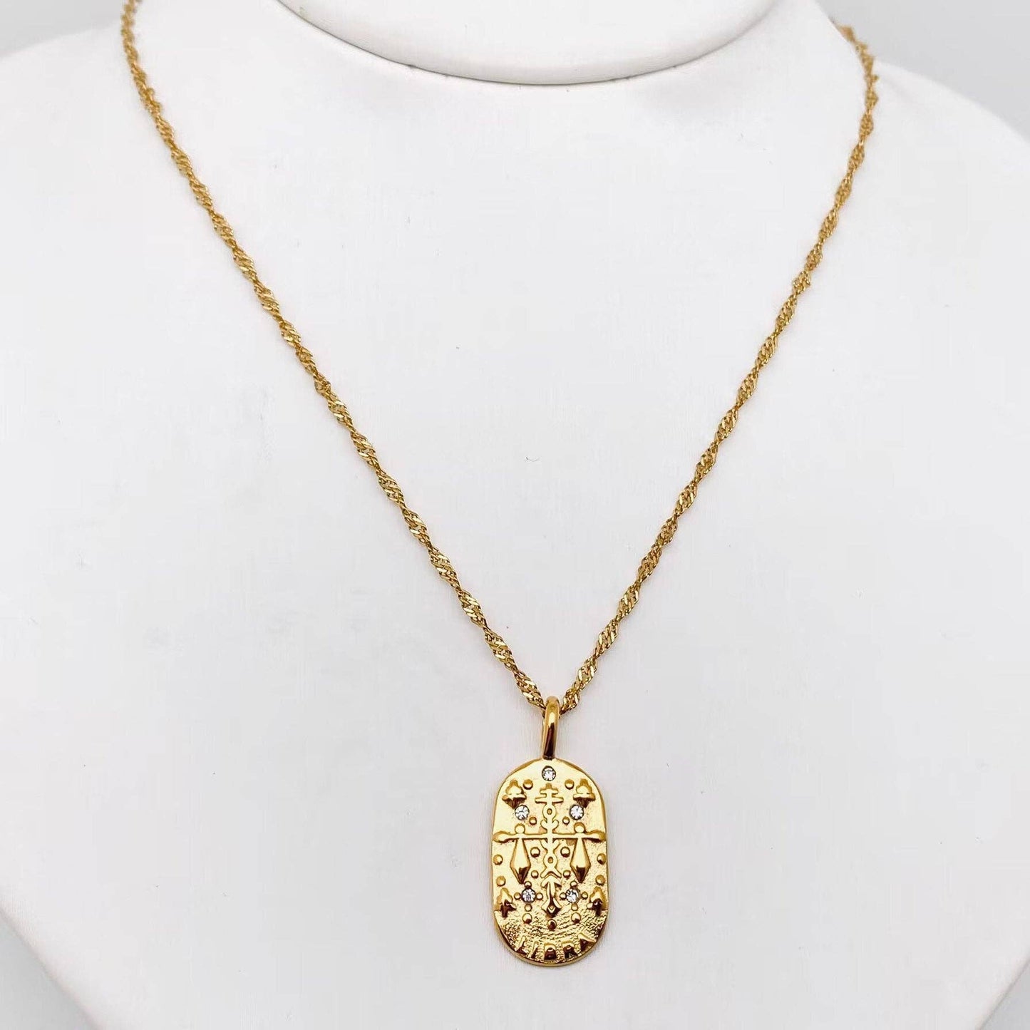 Zodiac Constellation Necklace - Libra