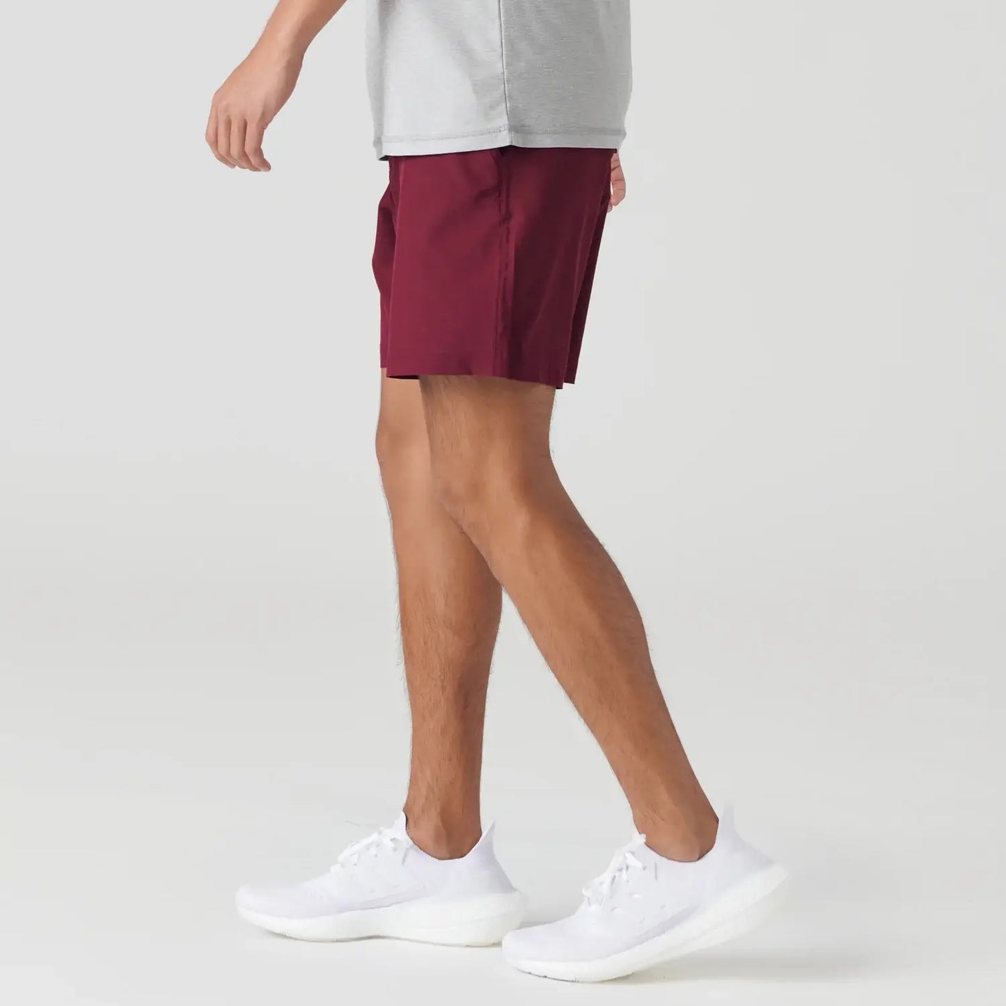 Active Quick Dry Shorts W/ Liner - Burgundy