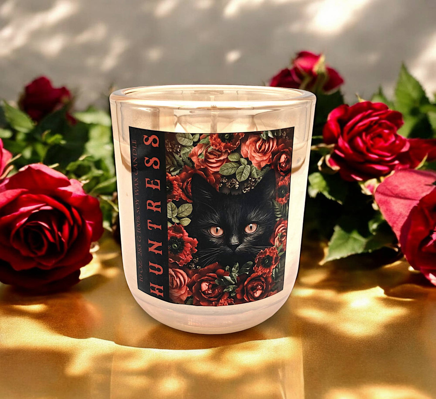 Aura Collection Iridescent Glass Candle - Huntress