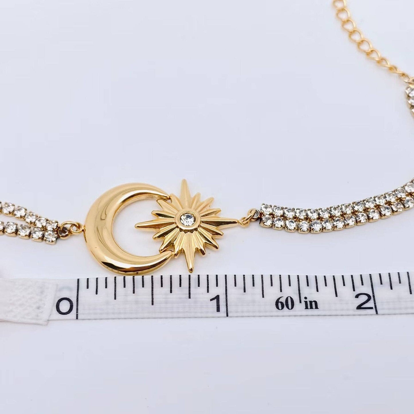 Star Moon Cubic Zirconia Bracelet