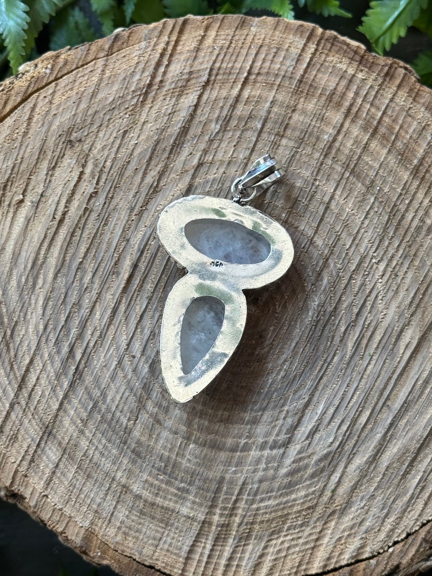 Double Rainbow Moonstone Pendant