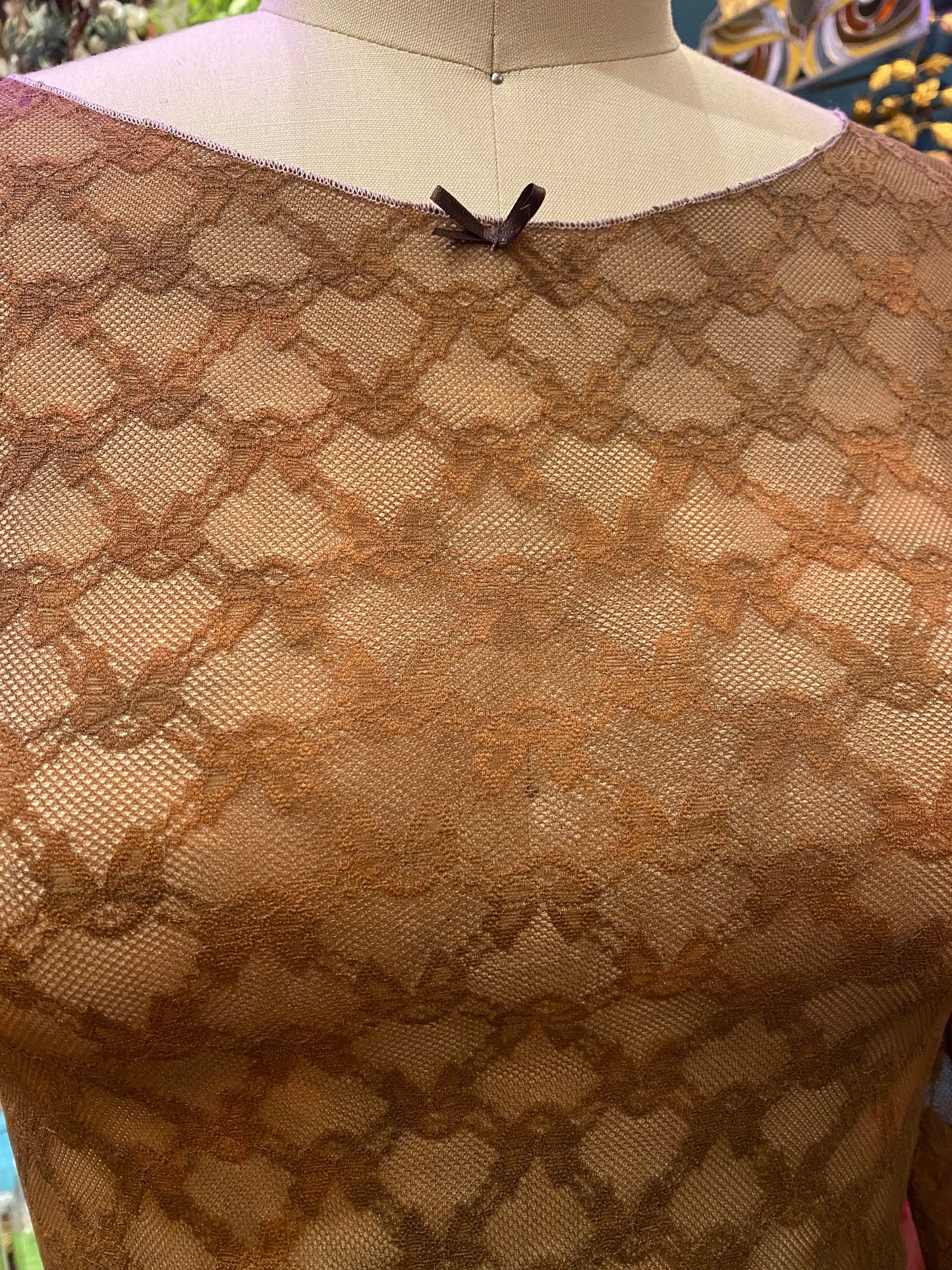 Custom Dyed Long Sleeve Lace - Fall