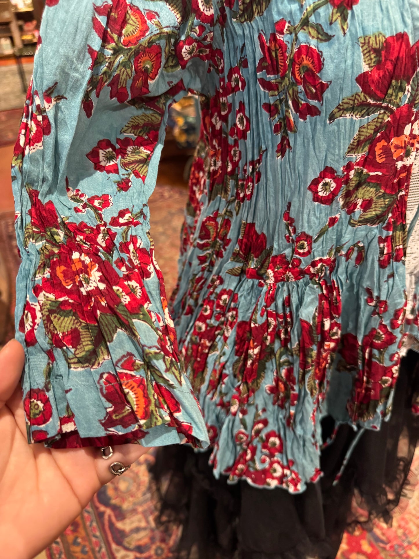 Maya Shrug, 3/4 Sleeve - Passion Flower
