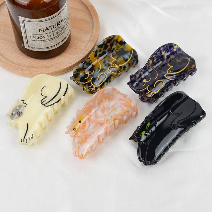 Lovely Cat Hair Claw Clip, Eco-Friendly - La De Da