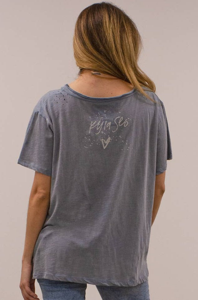 Ina Distressed Tee - La De Da