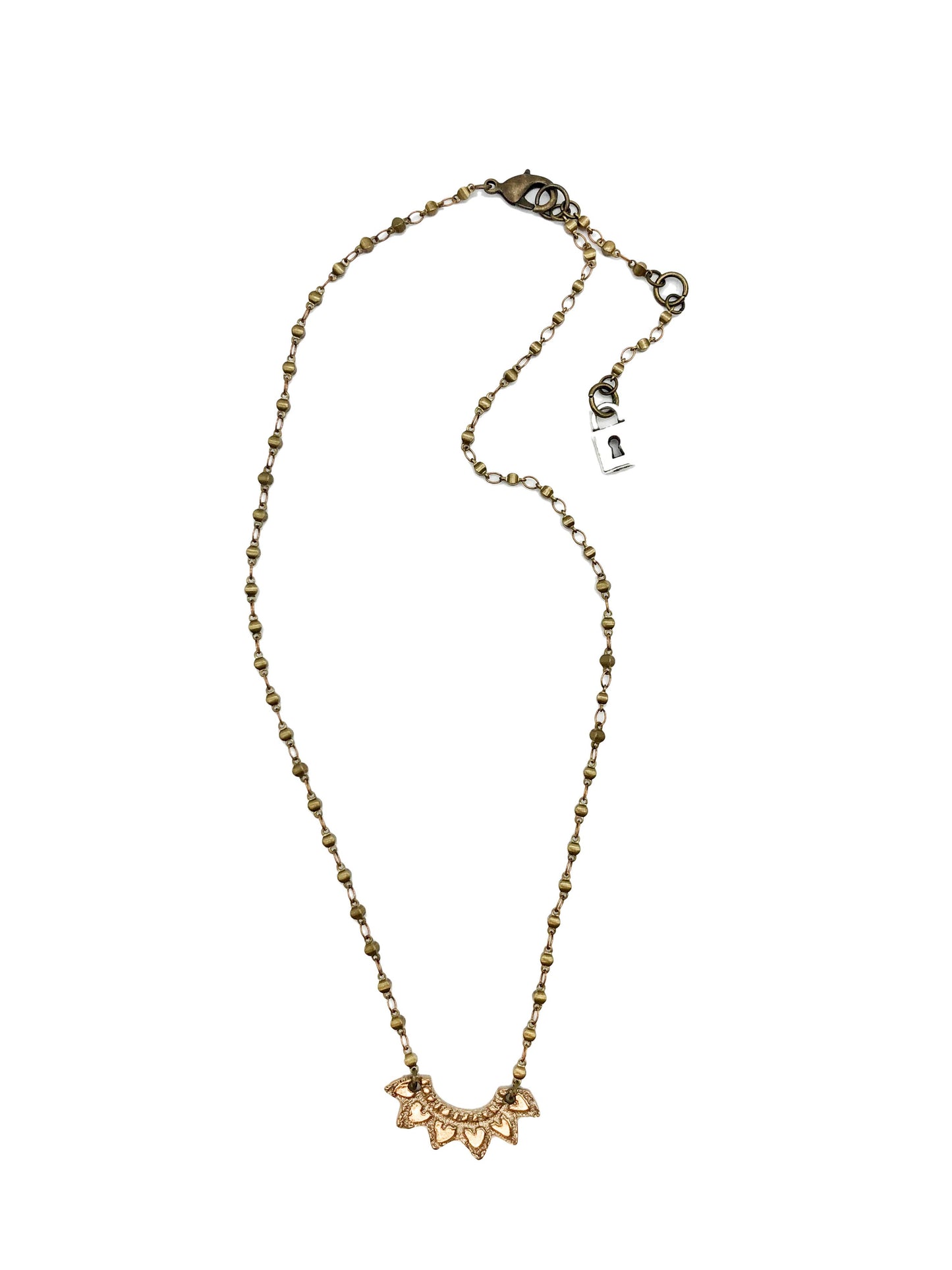 Lace Fan Chandelier Necklace