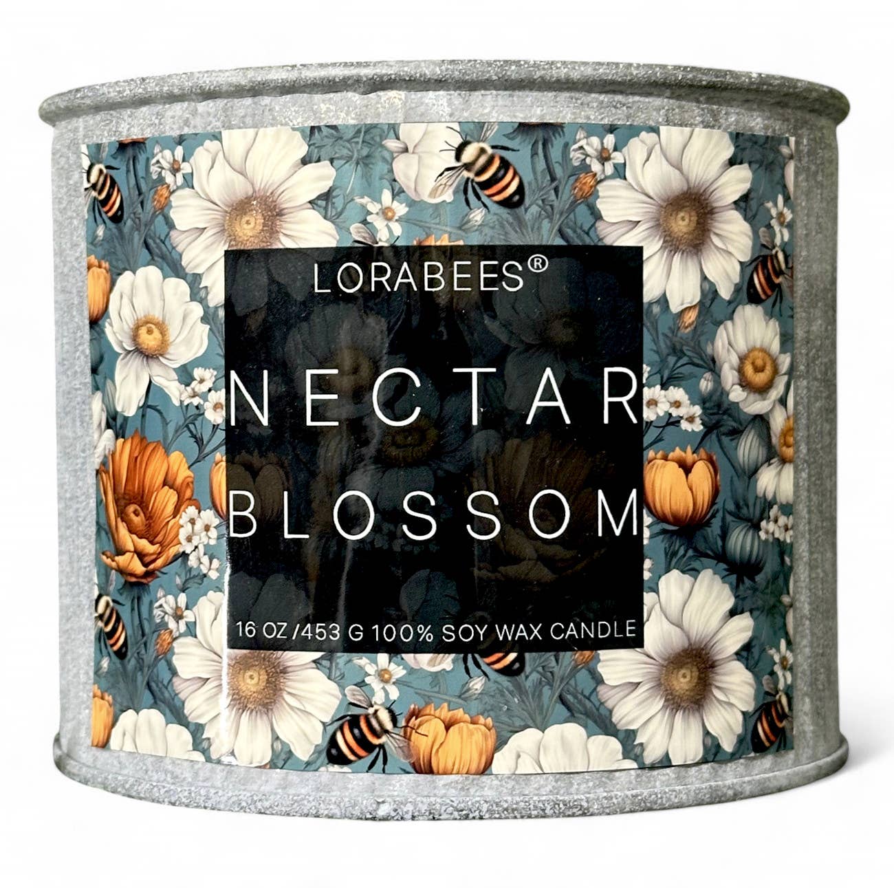 Jardin De Lune Noire Nectar Blossom 16 oz Tin Soy Candle