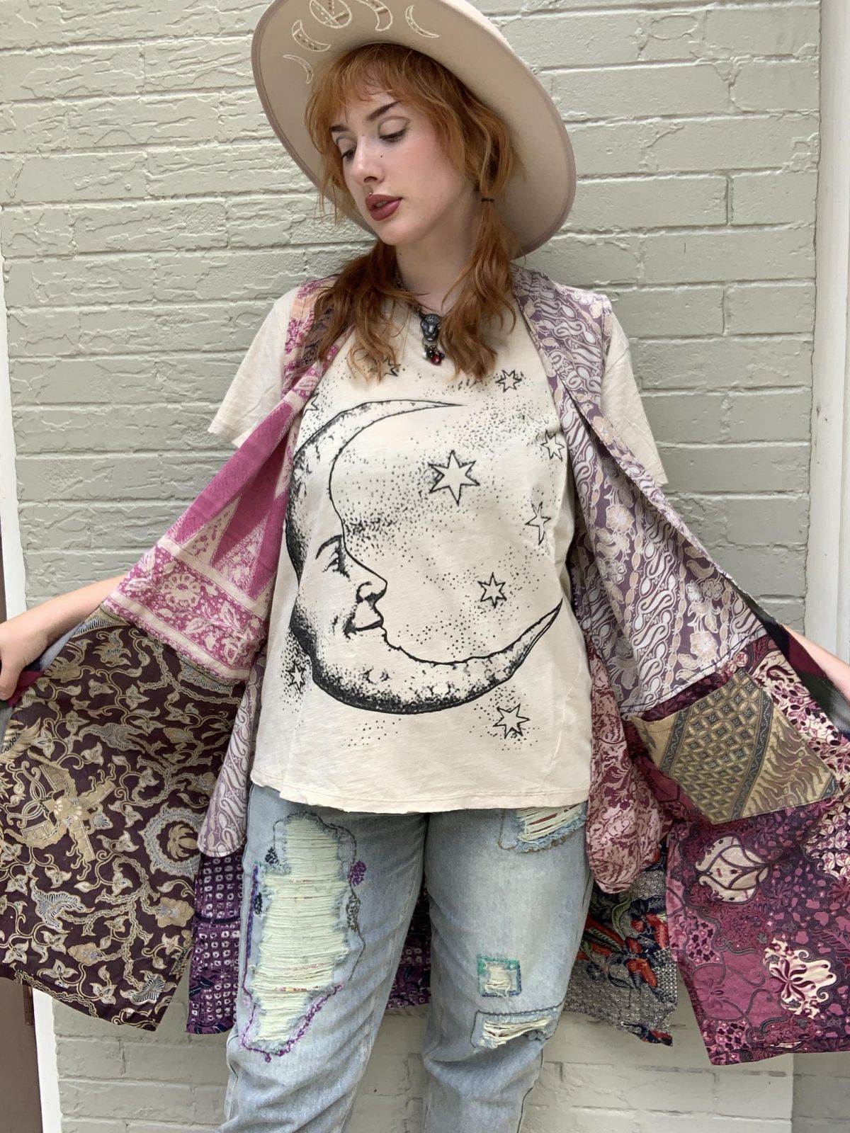 Moon Dance Tee - Moonlight Off White - La De Da