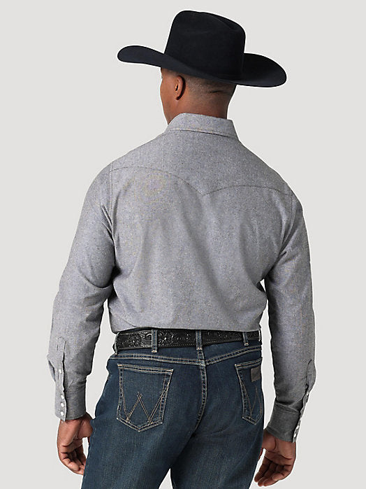 Cowboy Cut Snap Chambray Shirt - Moonless Night - La De Da