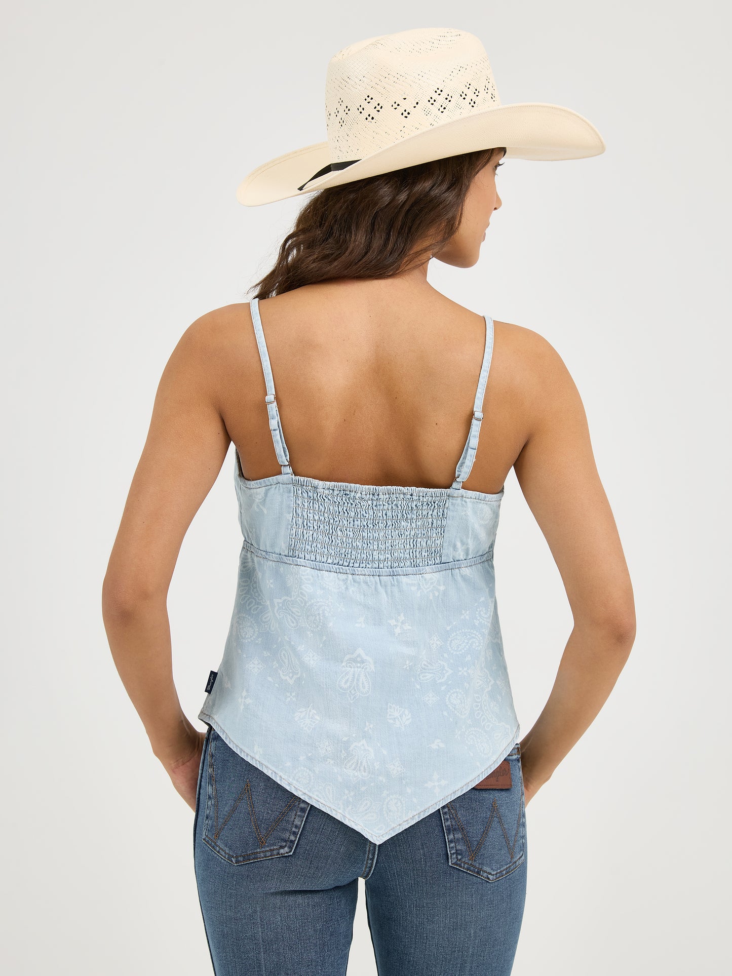 Bandanna Denim Tank