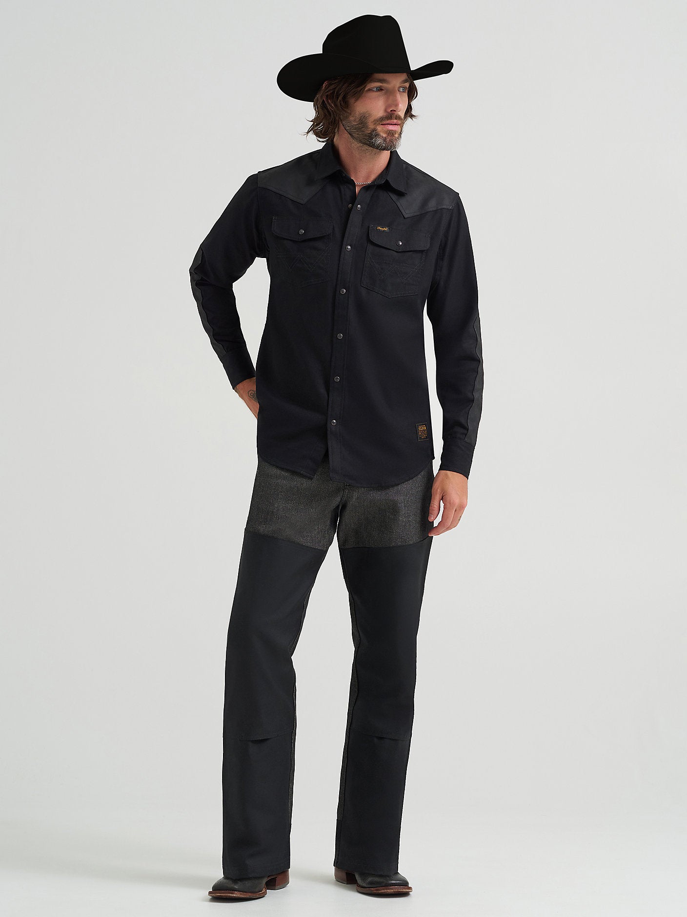 Men's Filson x Wrangler Adventure Shirt - Black