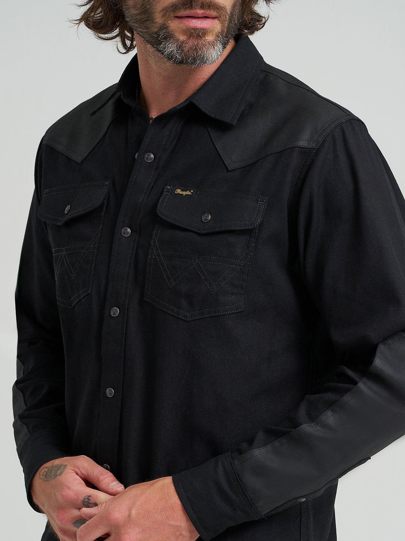 Men's Filson x Wrangler Adventure Shirt - Black