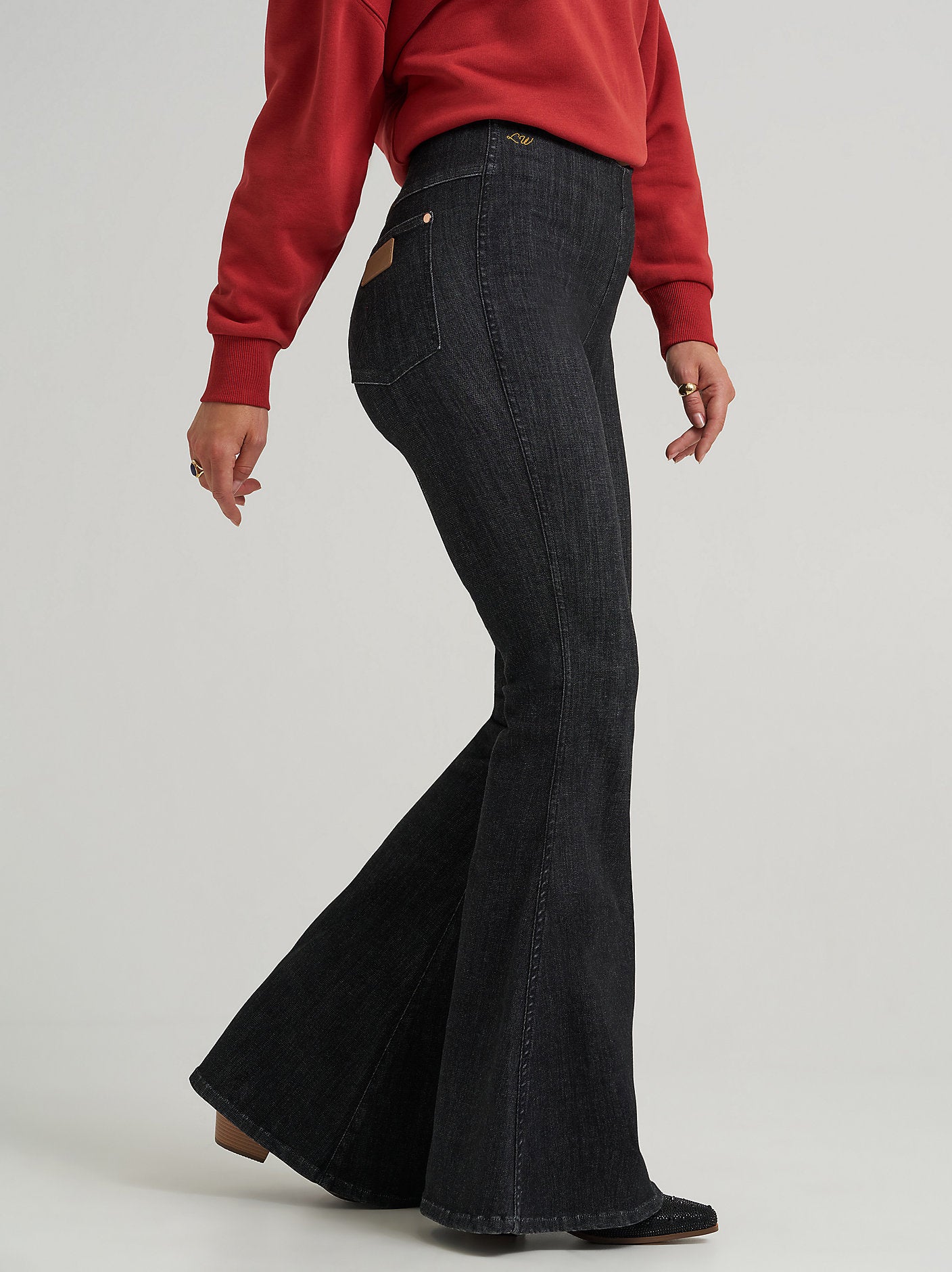 Pull-on Bell Bottoms - Black