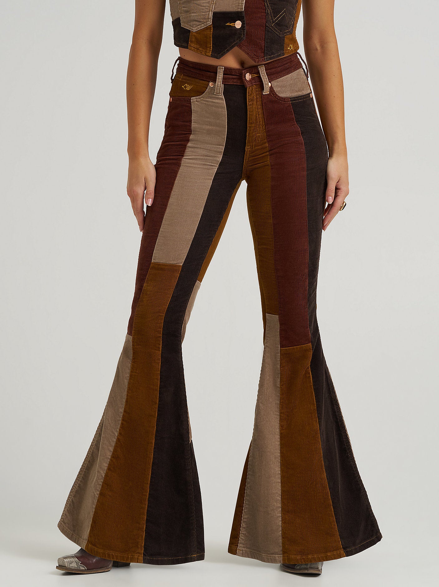 Patchwork Bell Bottoms - Corduroy