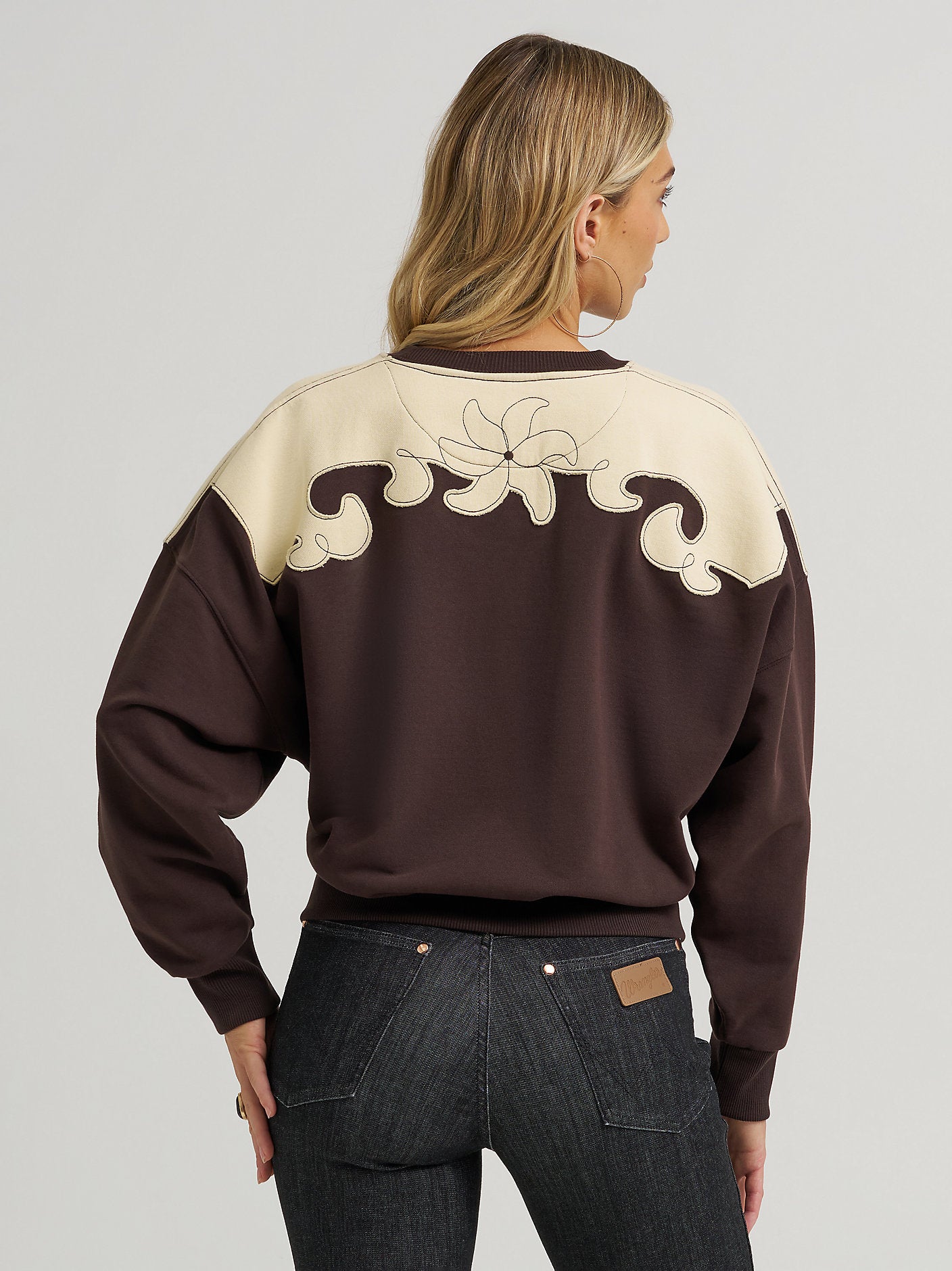 French Terry Crew Pullover - Brown