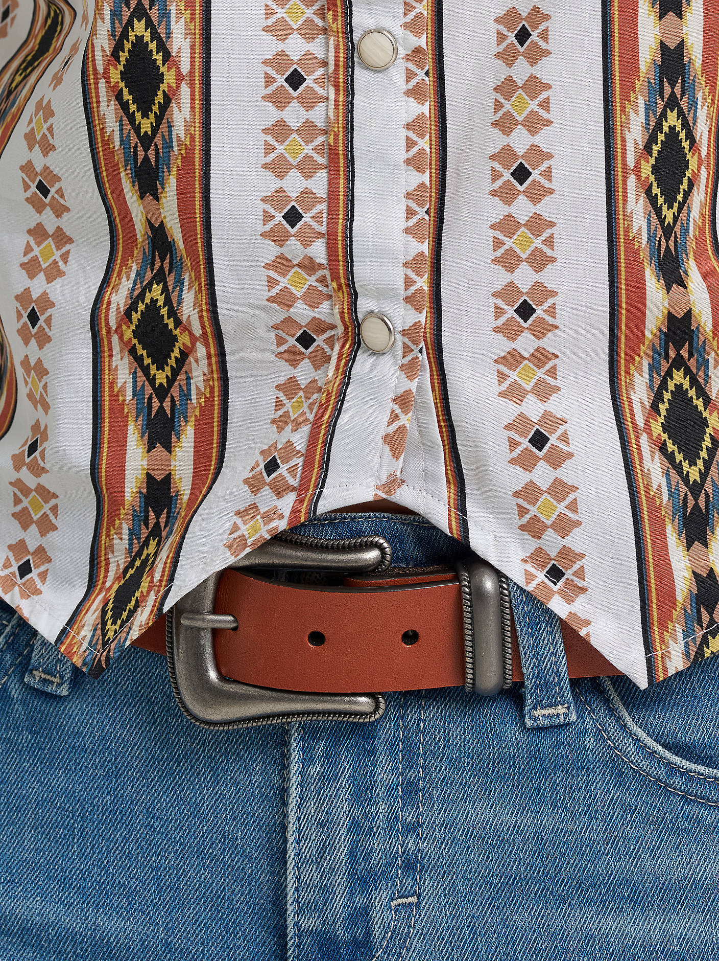 Women's Checotah Print Shirt Vest - Cream