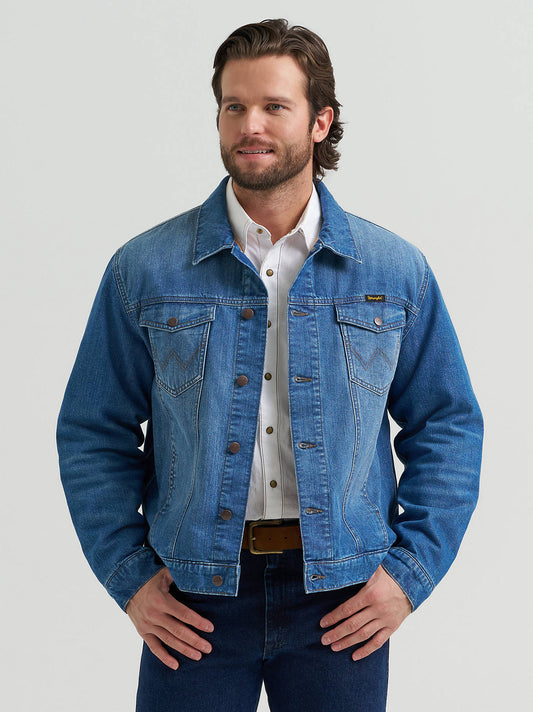 Cowboy Cut Flannel Lined Denim Jacket