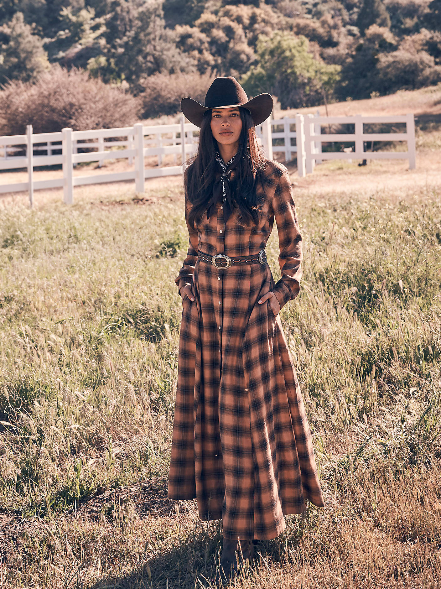 Retro Vintage Maxi Shirt Dress
