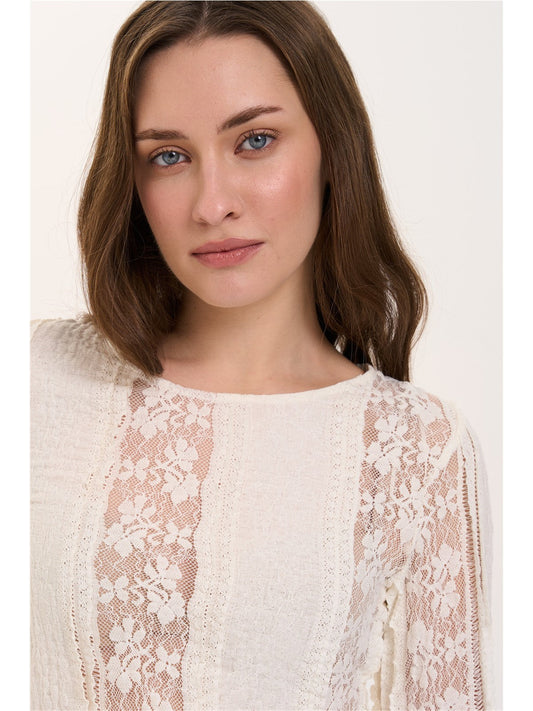 Asymmetric Lace Shirt