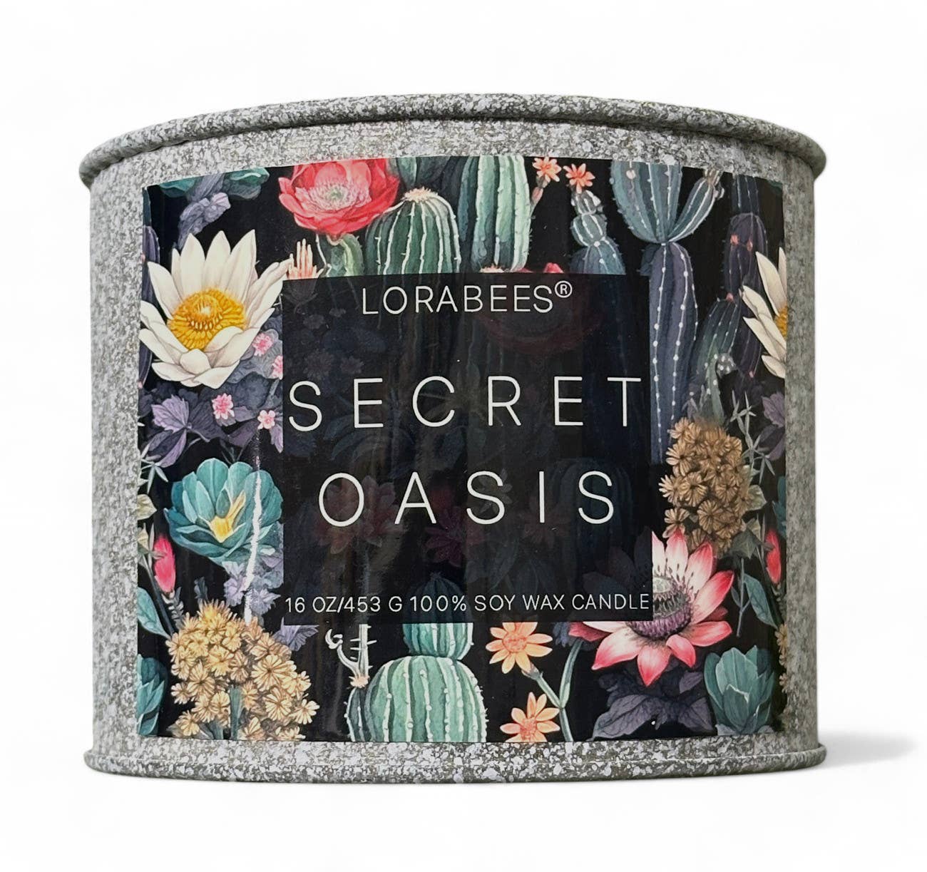 Jardin De Lune Noire Secret Oasis 16 oz Tin Soy Candle