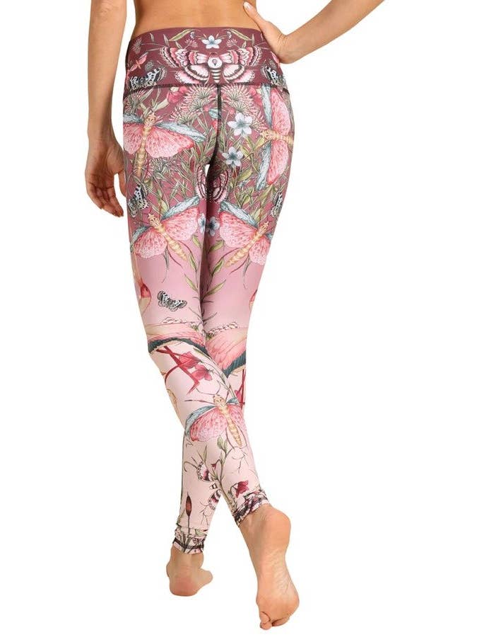 Pretty in Pink Printed Yoga Leggings - La De Da