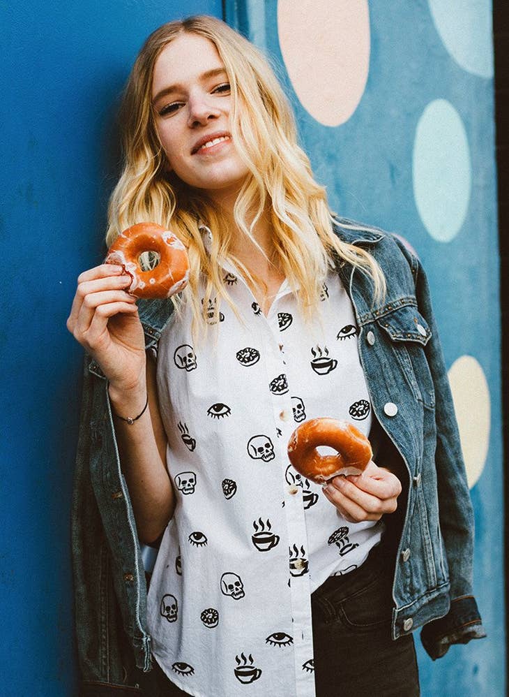 Morning Glory Button-up Top - La De Da