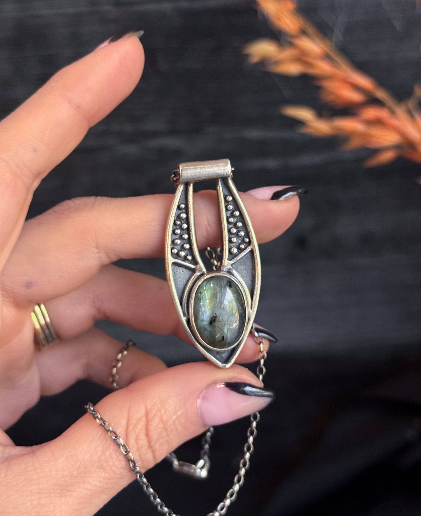 Ara Necklace // Labradorite