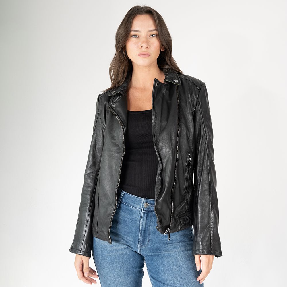 Minji RF Moto Jacket- Rainbow Metallic
