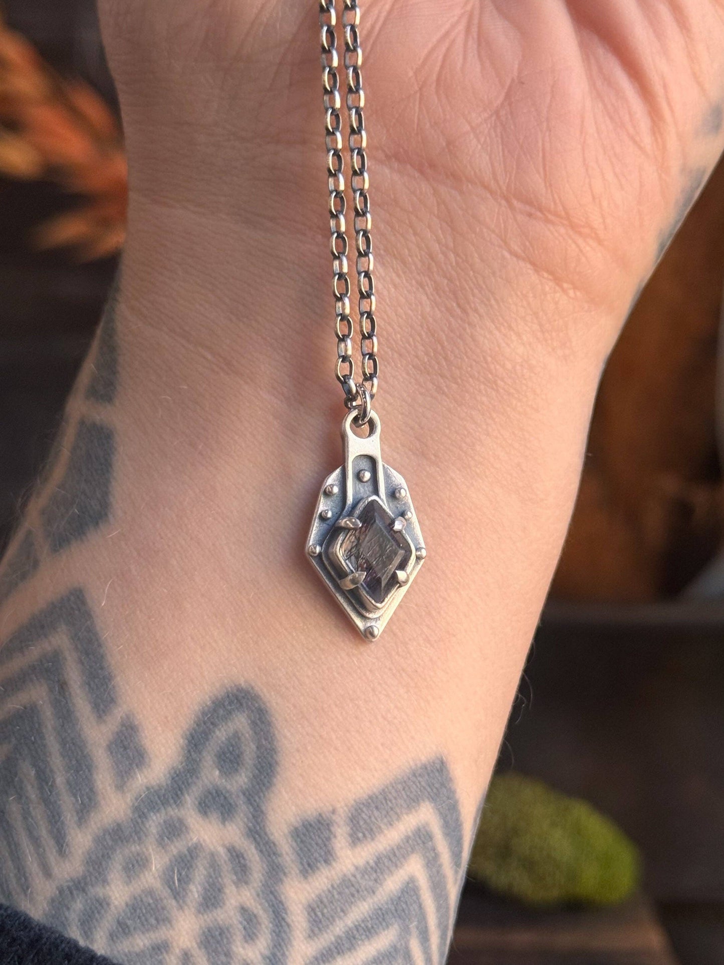 Maiden Necklace // Tourmalated Quartz