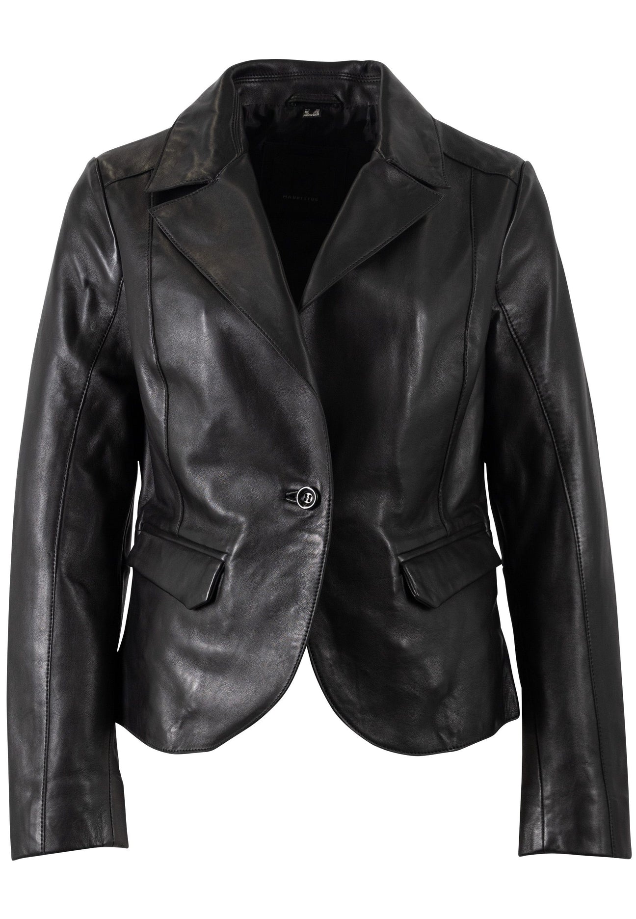 Women's Megan Leather Blazer - Black