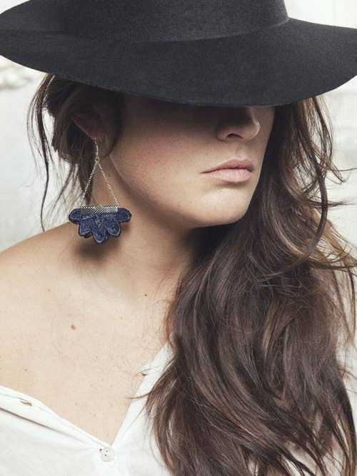 Black Nightside Earrings - La De Da