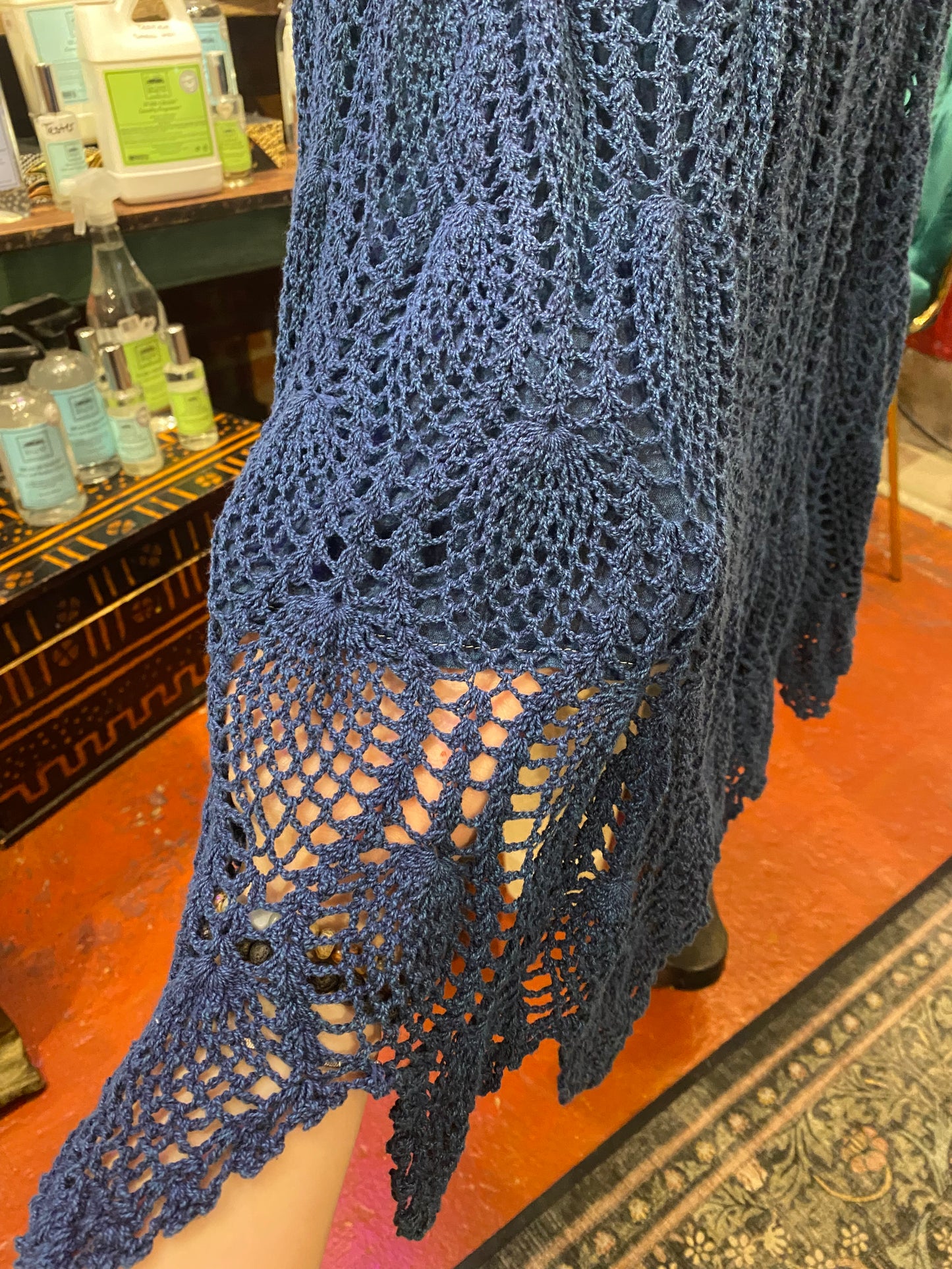 Curve, Orange/Blue Metallica Dress *#63