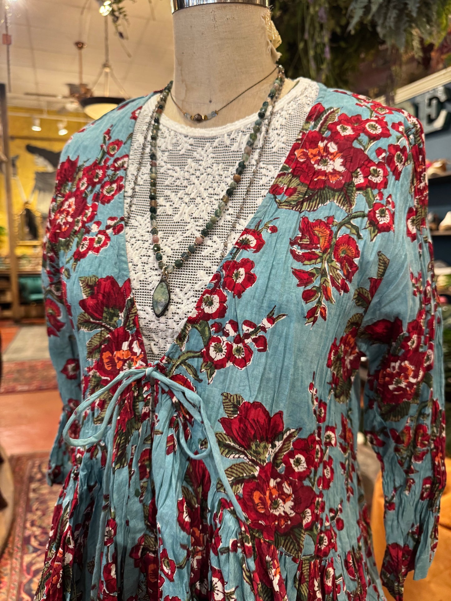 Maya Shrug, 3/4 Sleeve - Passion Flower