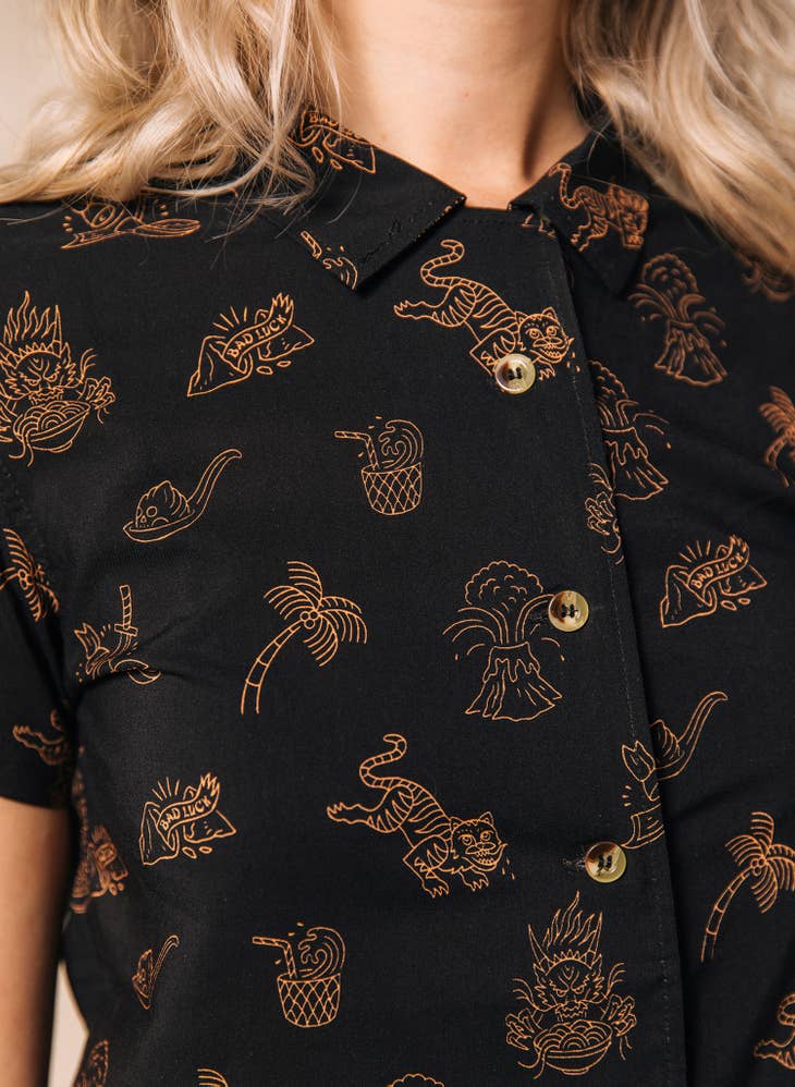 Spicy Noods Button Up Shirt - La De Da