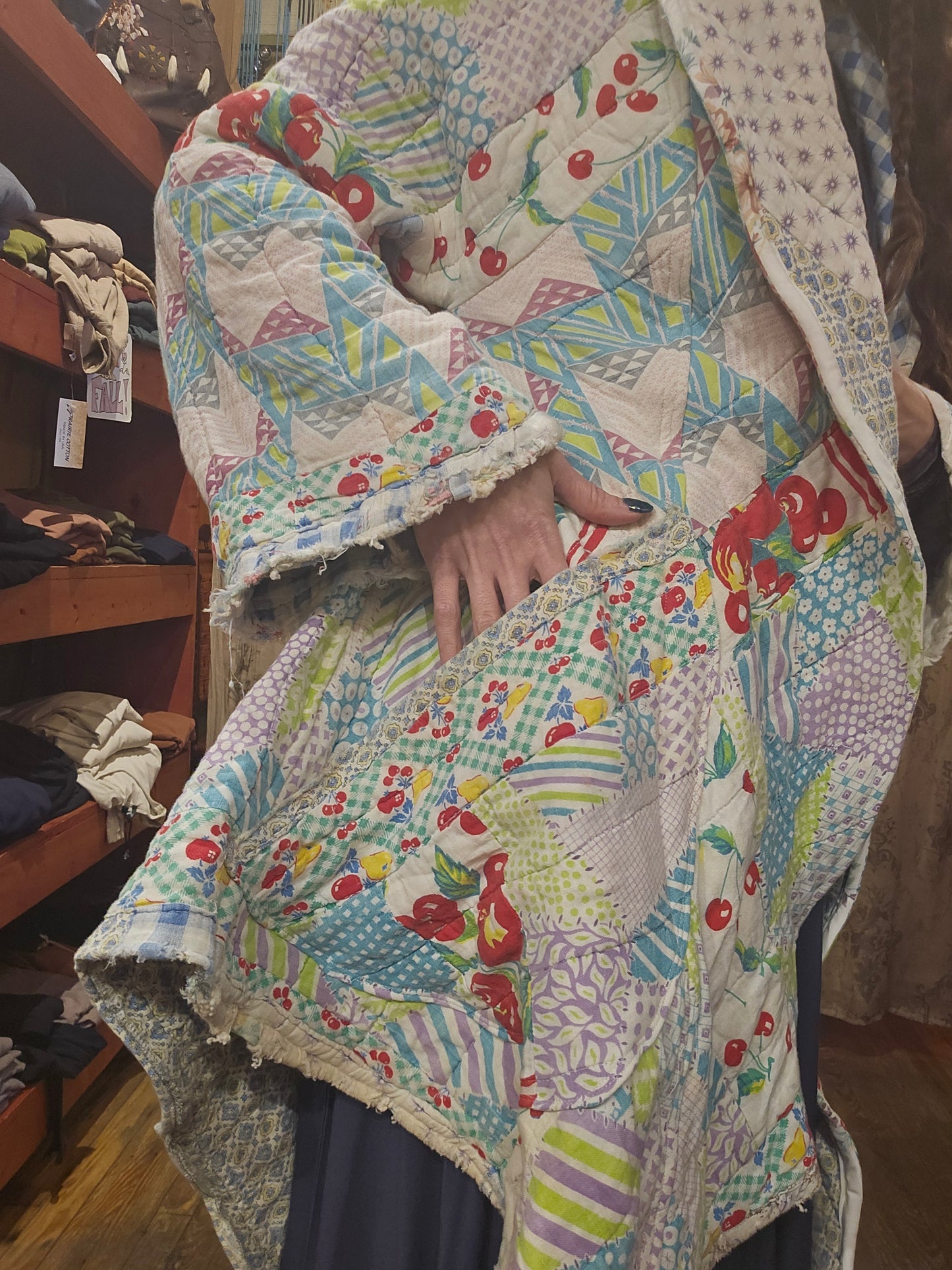 OOAK Handmade Upcycled Quilt Coat - Wynn*