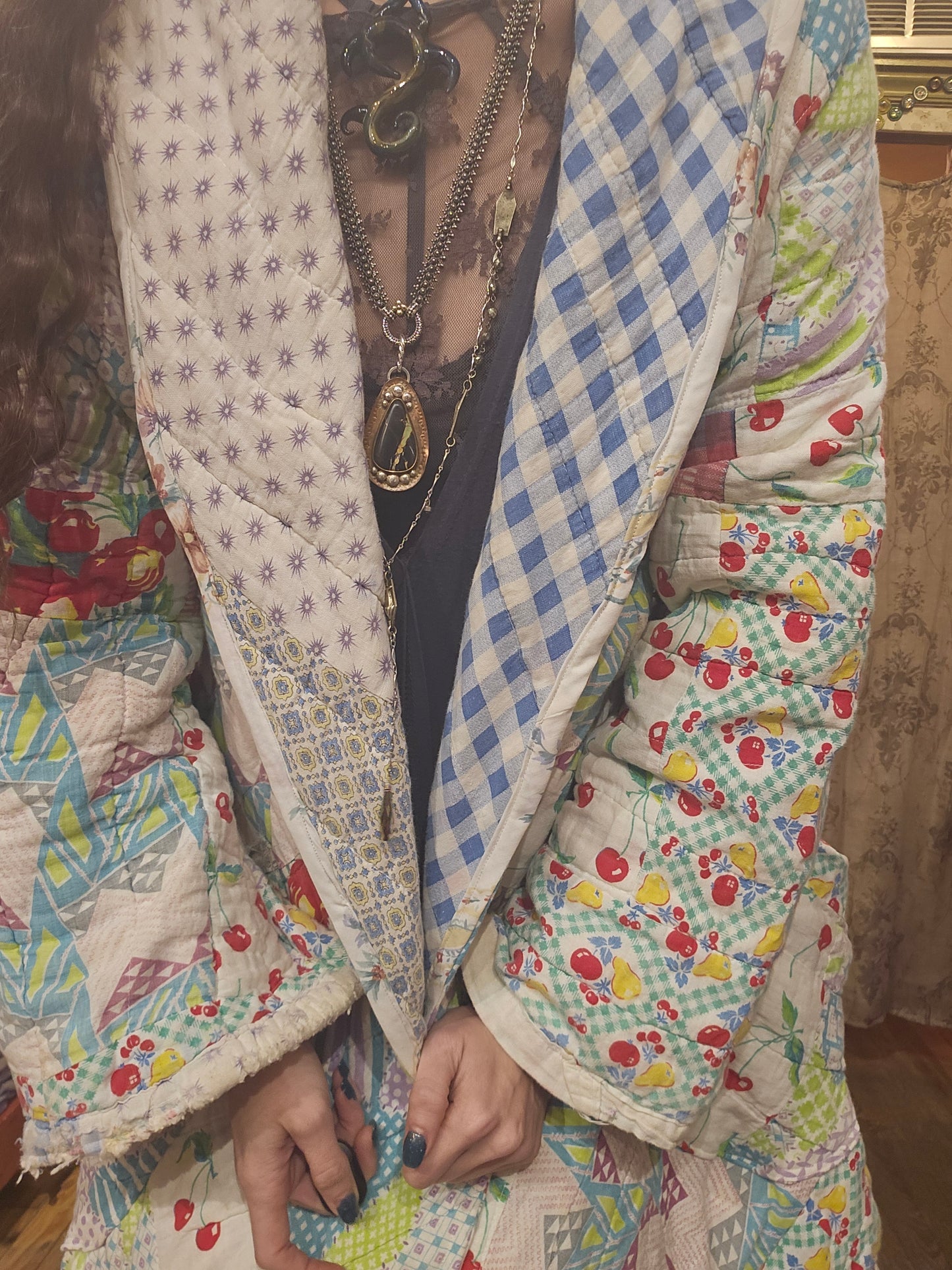 OOAK Handmade Upcycled Quilt Coat - Wynn*