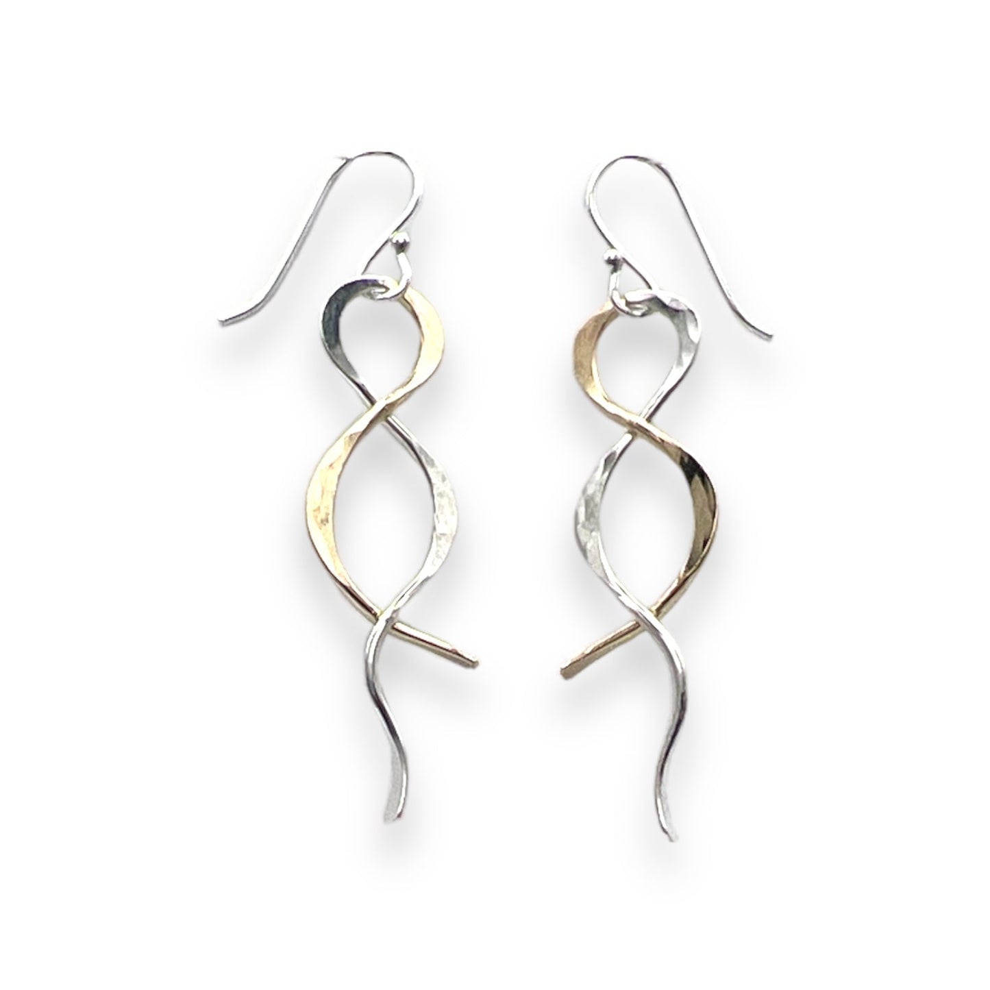 Flux Dangle Earrings - Silver