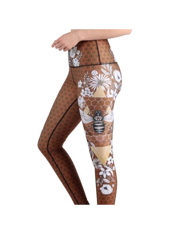 Beeloved Printed Yoga Leggings - La De Da