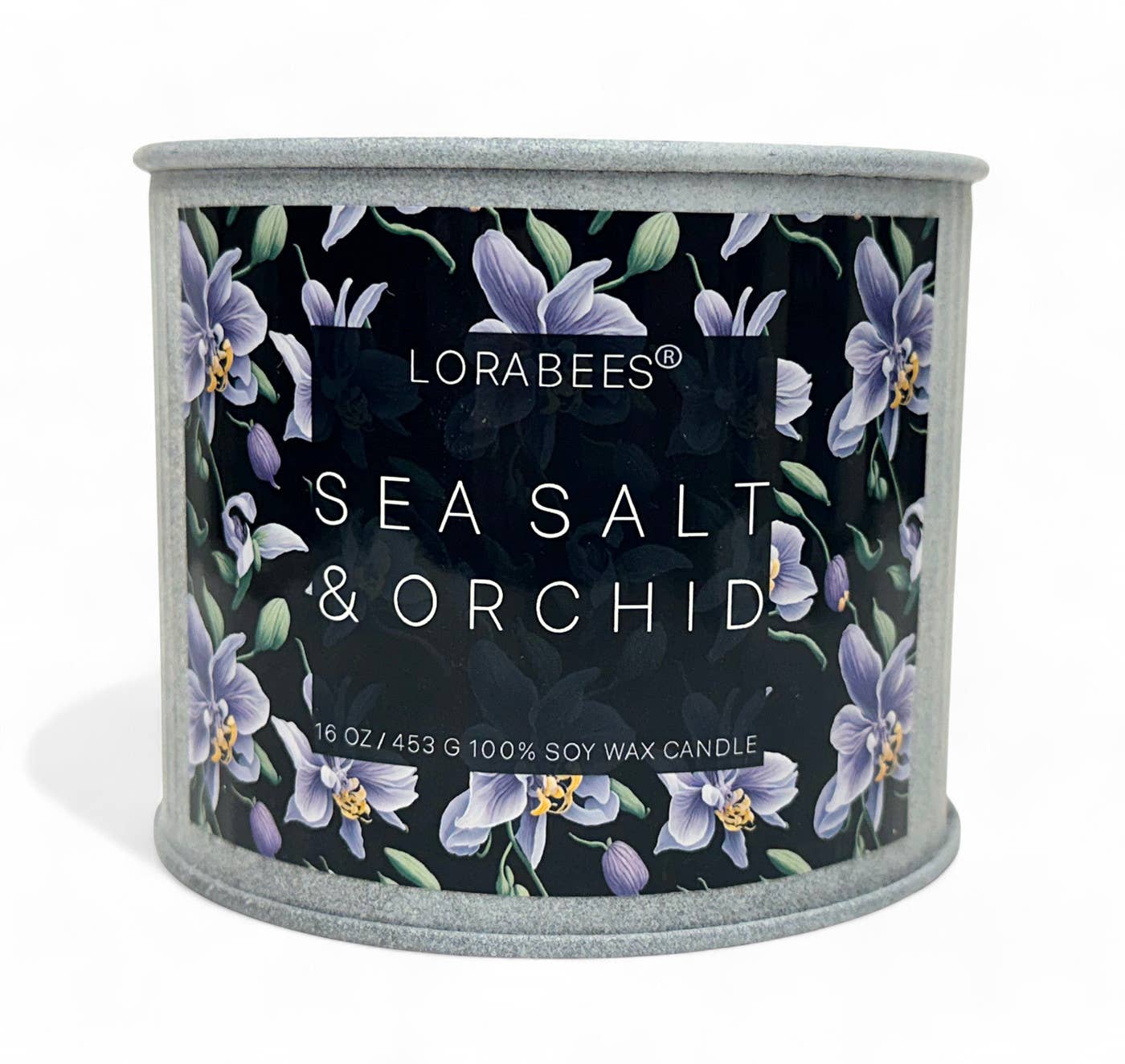 Jardin De Lune Noire Sea Salt Orchid 16 oz. Tin Soy Candle