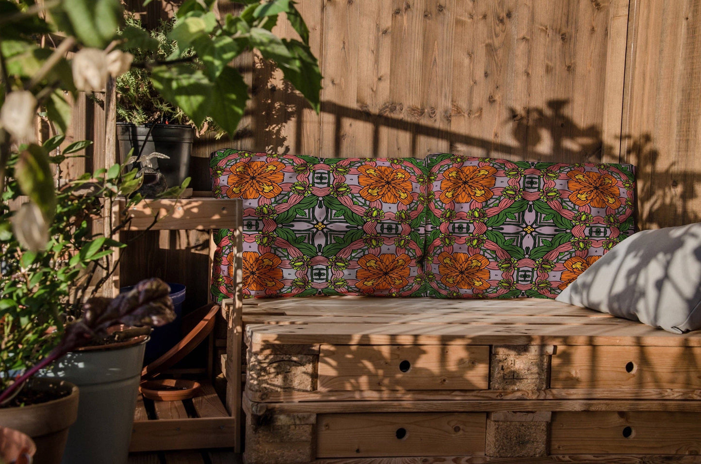 Orange Green Outdoors Cushion Cover - La De Da