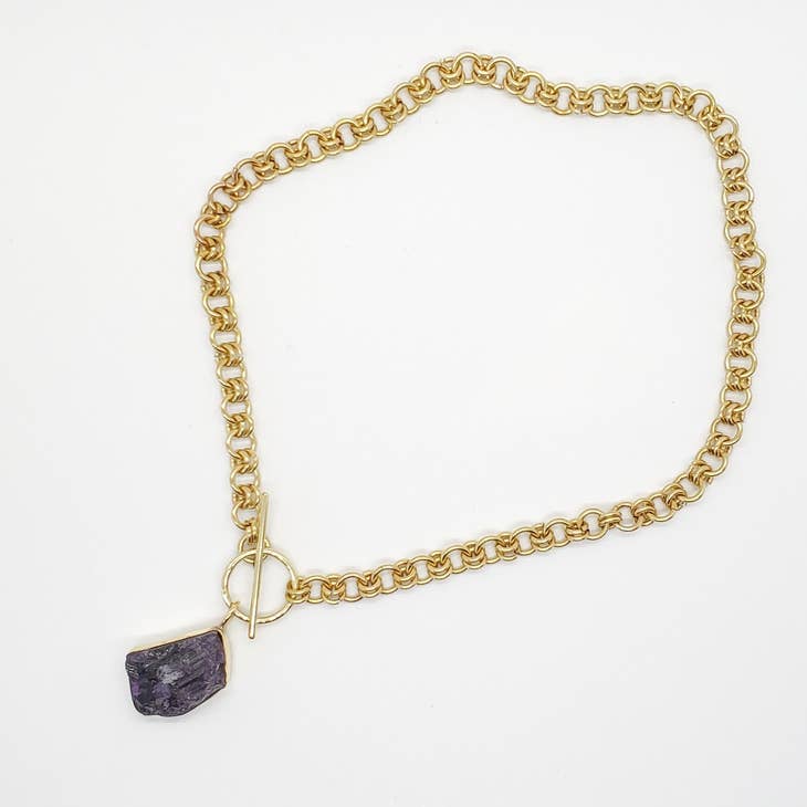Chainlink Necklace Labradorite - La De Da