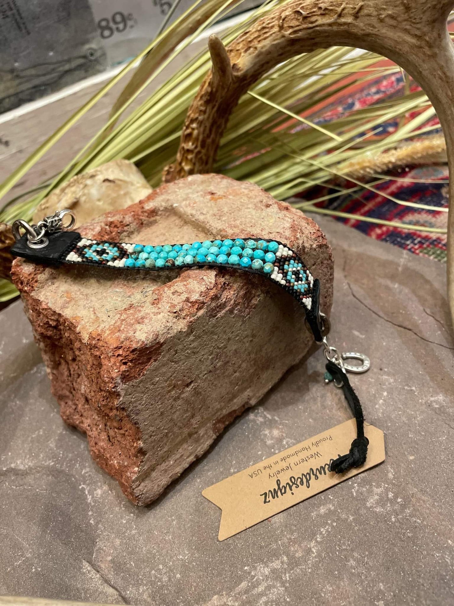 Midnight Cowboy Bandolita, Stacking Western Cuff Bracelet - La De Da