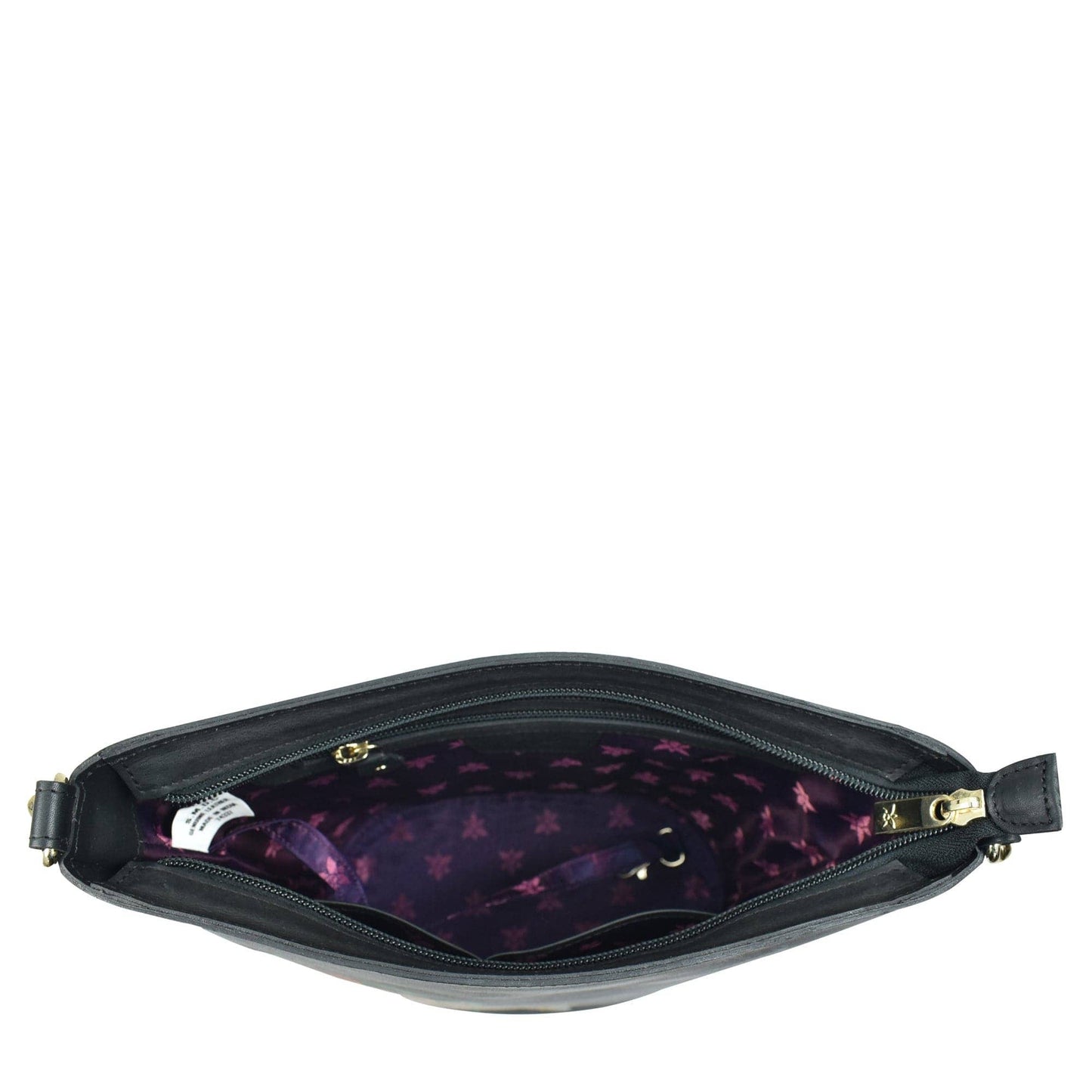 Tall Bucket Hobo Handbag - Handpainted Jaguar