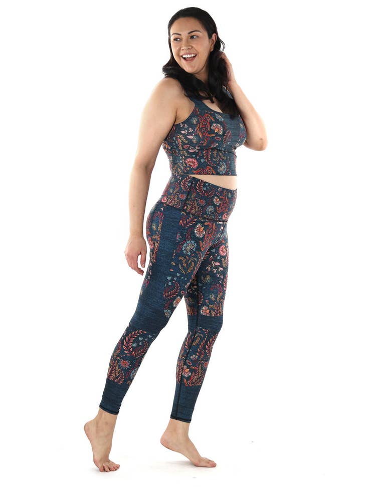Free Range Sports Bra in Festival Denim - La De Da
