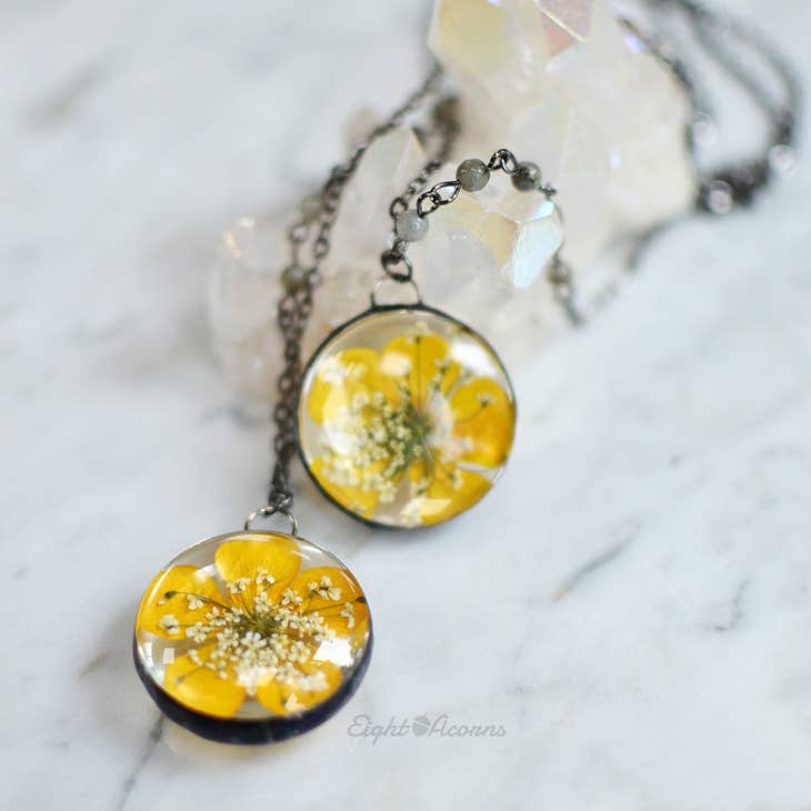 Buttercup Glass Necklace - La De Da