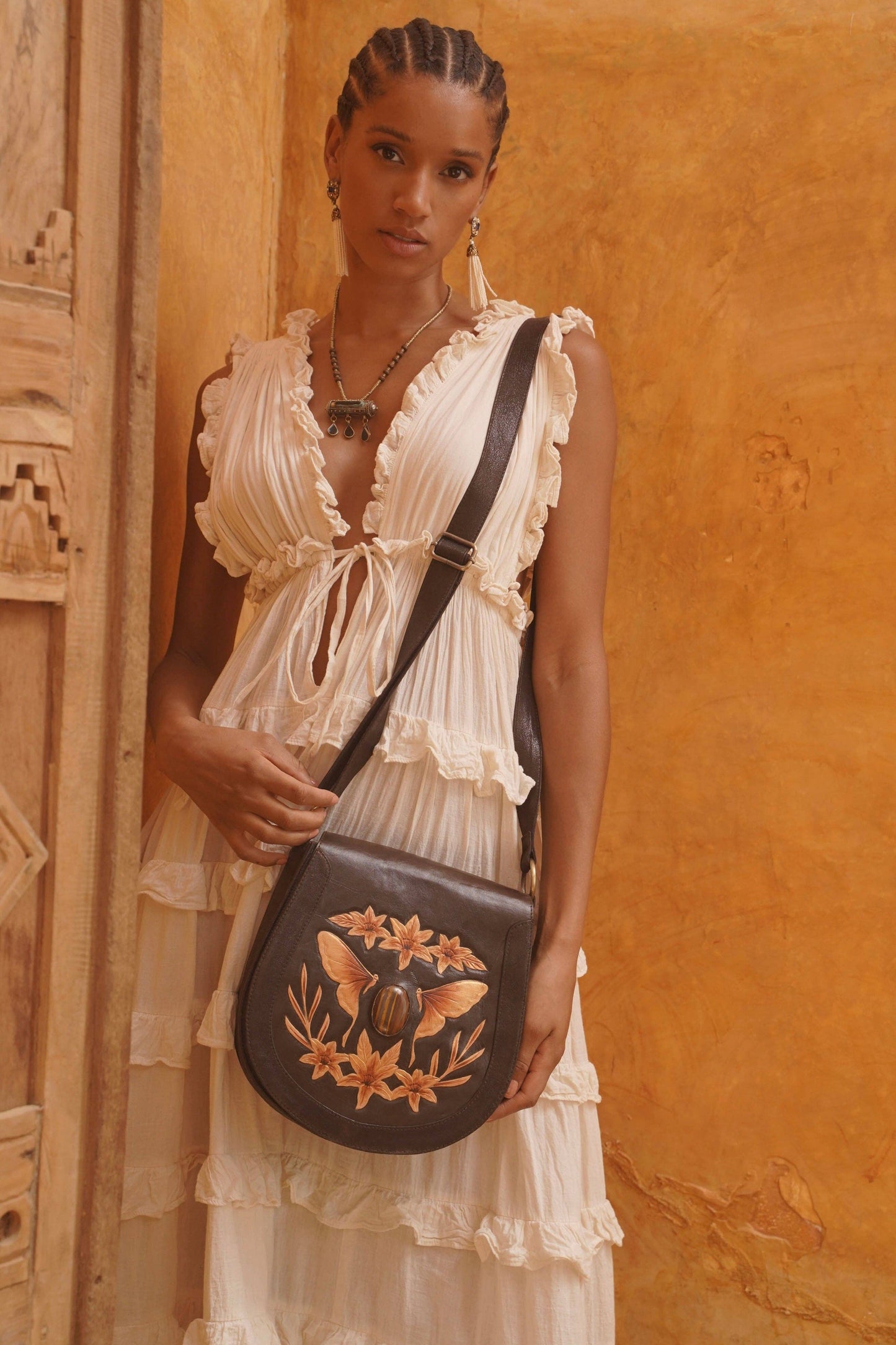 Luna Lily Bag Metallic Dark Choc/Gold / Tigers Eye