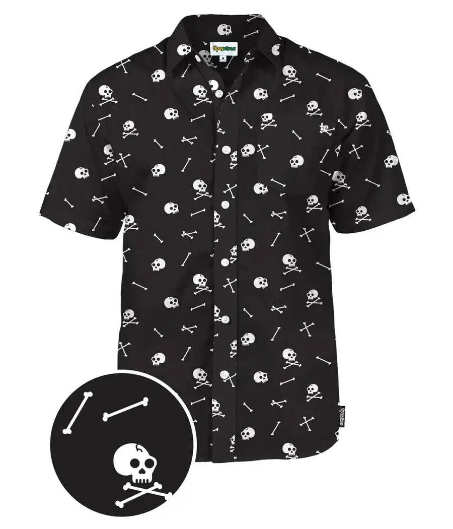 Halloween Skeleton Men's Hawaiian Shirt