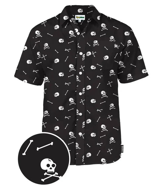 Halloween Skeleton Men's Hawaiian Shirt